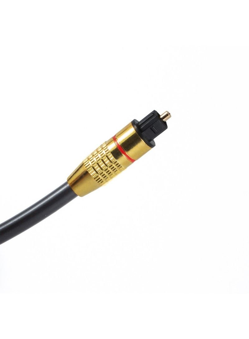2B Toslink Fiber Optical Cable for Sound - 1.5m - DC557 - Black - Image 4